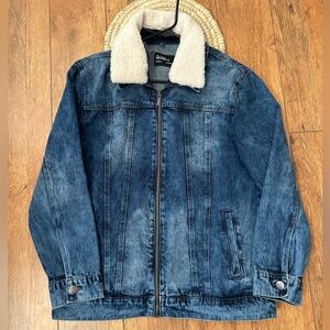 The Tubbo Moment By the Sea Denim Jacket w/ Painted Design and Removable Collar